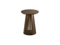 Meublori 40cm Brown Wooden Side Table