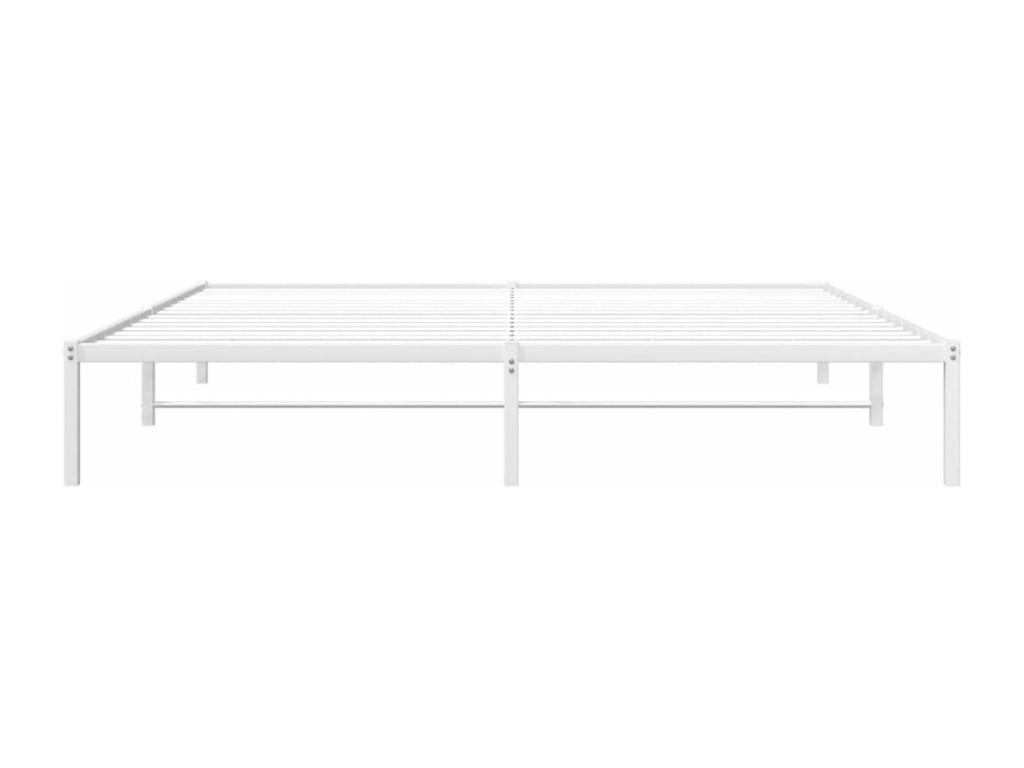 White metal bed frame 193x203 MPLN65322