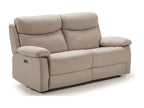 Chicyla fabric reclining sofa - Light Beige color - 2 fixed seater JZRI56425