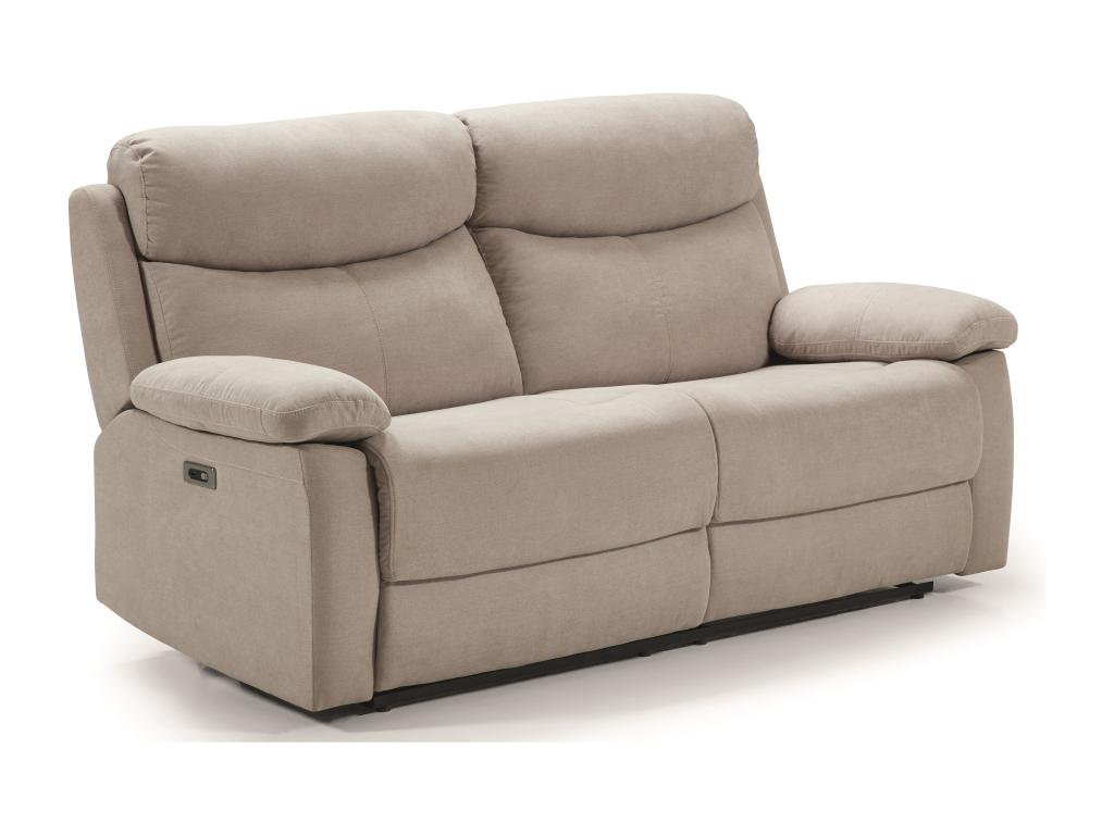 Chicyla fabric reclining sofa - Light Beige color - 2 fixed seater JZRI56425