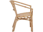 Chicyla - Set of 2 natural rattan dining chairs FBUN30779