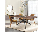 Domopure dining table 160x90cm - 6 people / Oak finish and black legs IAWF64483