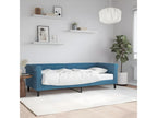 Daybed with blue 80x200 cm velvet mattress JULG68316