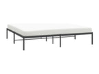 Black metal bed frame 200x200 cm RXIO84082