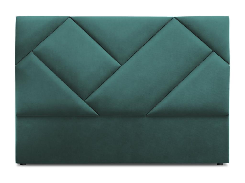 Chicyla - Chicyla Headboard 160x120cm in petrol blue velvet - 160x8x120cm CTKW36444