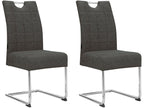 Dining Chair 2 Pack Anthracite JCDR92227