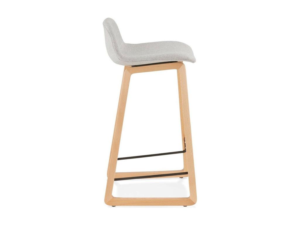 Domopure Designer Bar Stool 86cm Grey / Natural UWEP86014