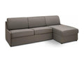 Space-saving reversible corner sofa bed, silver grey, express, 140 cm sleeping area, RFWH20727