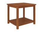 Chicyla Square Side Table, Solid Dark Wood, Chicyla EWRZ55817