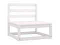 3-piece garden furniture set, white, solid pine wood JCAB67068