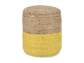 Round braided pouf in Domopure D45 - Domopure RTUR32324