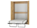 Domopure Vertical Wall Bed 120x200 cm Oak with Door, Todor Wall Bed GFIR49861
