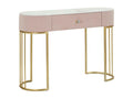 Abstract Console Table, Multipurpose Storage Cabinet, Hallway Desk, 100x40 h75 cm, Pink and White KIIA48989