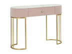 Abstract Console Table, Multipurpose Storage Cabinet, Hallway Desk, 100x40 h75 cm, Pink and White KIIA48989