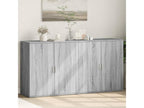 Domopure 2-piece grey sideboard set, 79x38x80 cm, engineered wood, NOCU11000