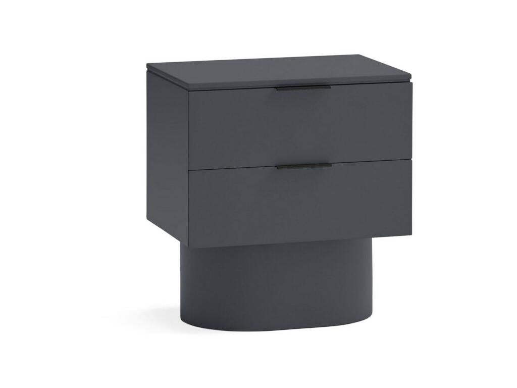 Chicyla - 2-drawer wooden bedside table - Anthracite Grey NNVO68414