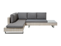 Domopure 5-Seater Garden Corner Sofa Set, Right-Hand Facing, Grey XUFU06797