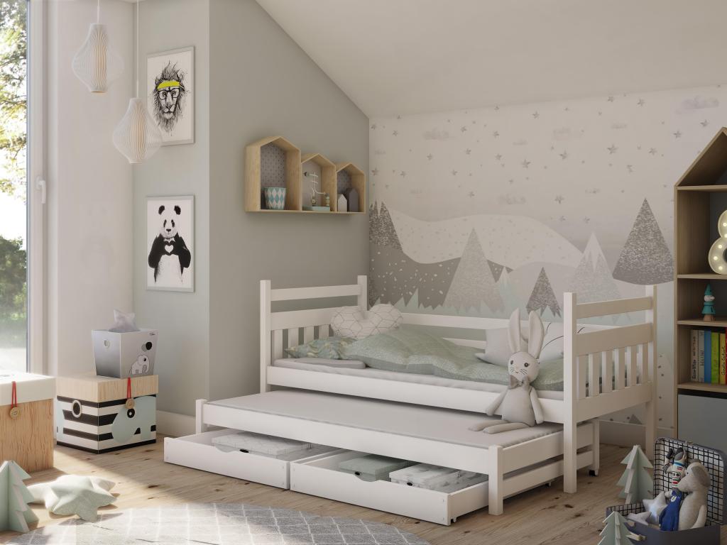 Chicyla KSB005 Children's Bed 90x200 cm White CAHM54613