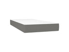 Chicyla bed base with dark grey mattress 100x200 Fabric YVZW24341