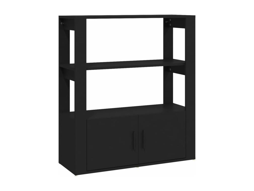 Black Buffet 80x30x90 cm Engineered Wood JBME03054