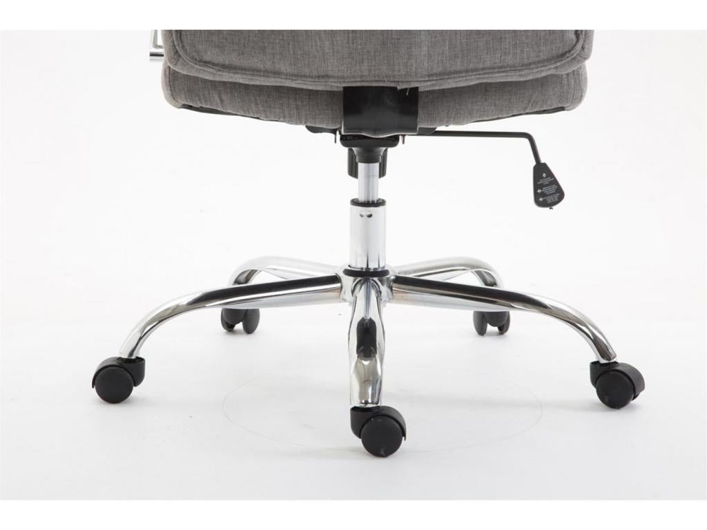 Office chair - Fabric / Chrome metal - Grey - XL Vaud LBDO42019