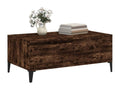 Smoked Oak Coffee Table 90x50x36.5 cm Engineered Wood YGIC32349