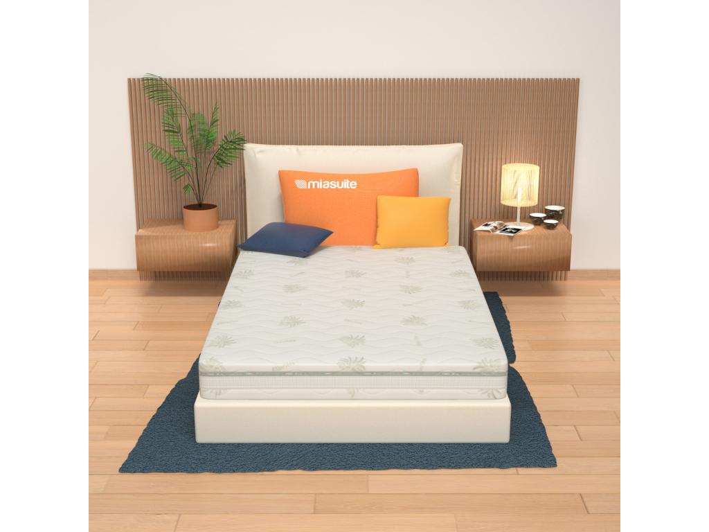 Domopure mattress 120x190 cm, 25 cm high - Removable cover with Domopure Aloe vera coating - Evolution VLHS90028