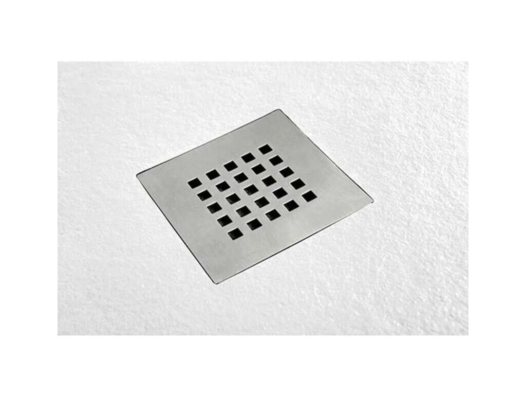 Chicyla Slim White 70x180 cm Shower Tray in Synthetic Resin and Marble Powder with Free Drain ZGWT78870