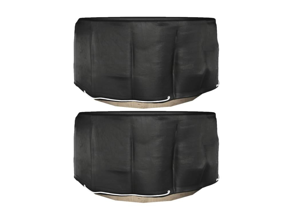 Garden furniture covers, 2 pieces, 10 eyelets, 230x90 cm, round, OYYL70253