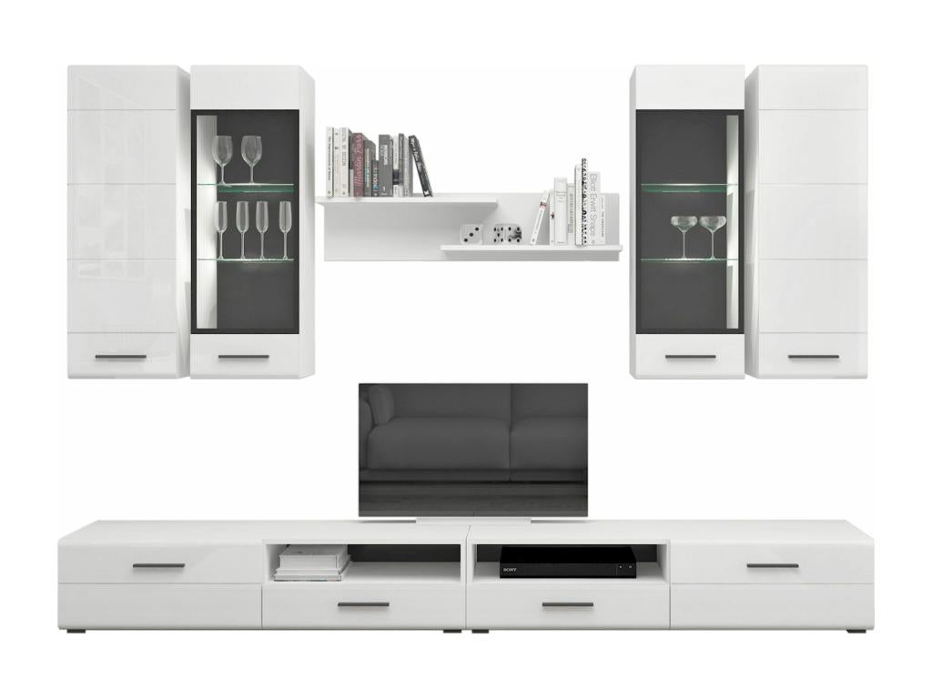 Domopure 1-Door TV Stand 140cm White UFFL61893