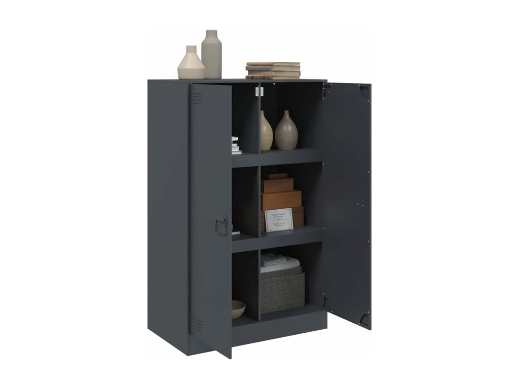 Anthracite sideboard 67x39x107 cm steel MSDA47275