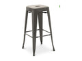Chicyla 76cm Reinforced Matte Steel Industrial High Stool --Dark Grey Color DIMM57792