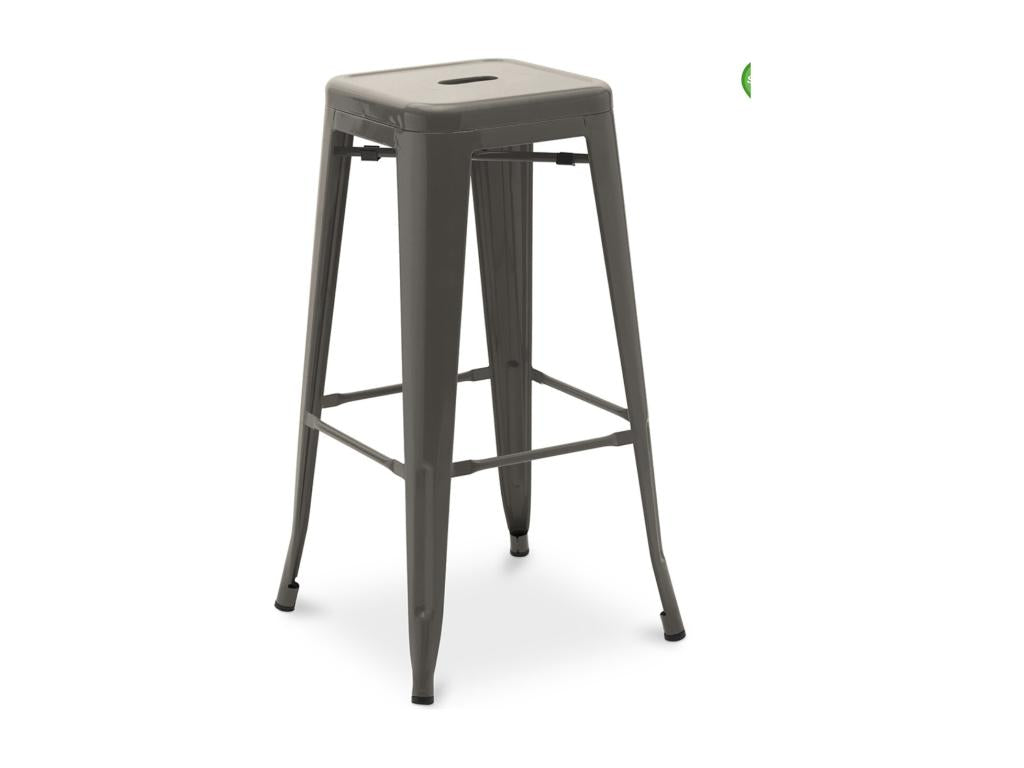 Chicyla 76cm Reinforced Matte Steel Industrial High Stool --Dark Grey Color DIMM57792