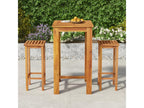 Domopure 3-piece solid wood garden bar set VYPU98546
