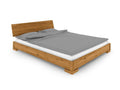 VENTO - Low bed with headboard in natural oiled wild oak wood 160x200 UPOG71286