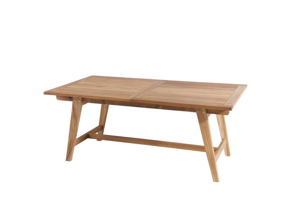 Chicyla - Garden table for 8/10 people - rectangular Chicyla extendable 180/240x100x75 cm in teak wood MTUX47643