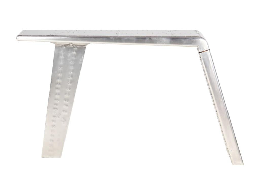 Silver metal desk/table 112x50x76 cm 02 0023970 KTYL04625