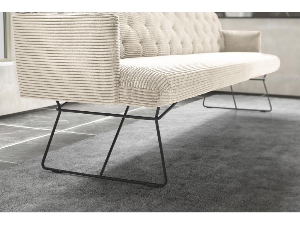 Bench - cream white corduroy - CHARME NEQO08232