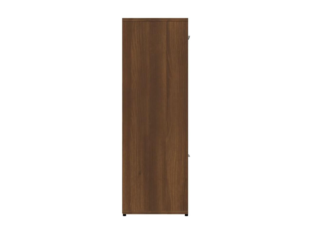 Brown oak bookcase 90x30x90 cm Engineered wood CKXX38376