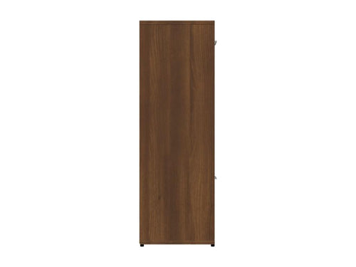 Brown oak bookcase 90x30x90 cm Engineered wood CKXX38376