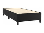Chicyla bed base with black mattress 90x200 cm faux leather NYWL63938