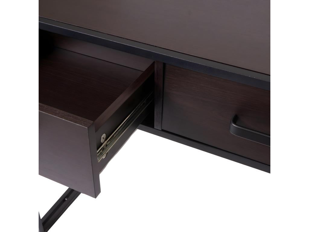 Domopure-H91 Dark Brown Desk TXGL15314