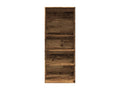 Wardrobe made of aged wood, 80x50x200 cm, engineered wood, LATD41797