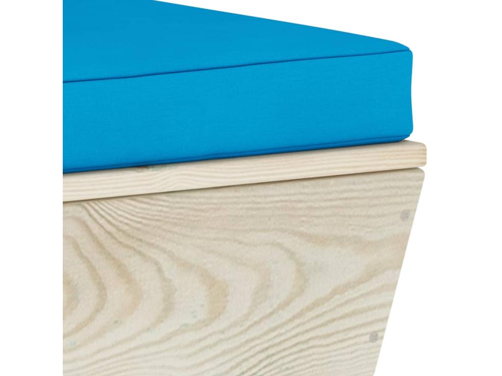 9-piece pallet garden furniture set with cushions, impregnated spruce RULC81859